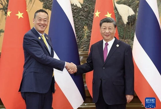 習近平會見泰國總理賽塔